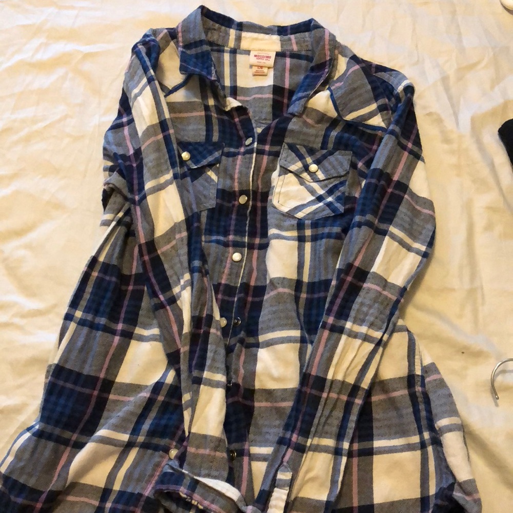 PLAID BUTTON UP MOSSIMO SUPPLY CO. SHIRT